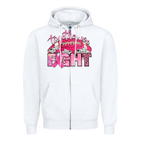 White together we fight Zipper Hoodie - Artiststas