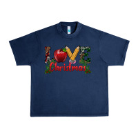 Navy love christmas teacher Urban Heavy Tee - RanaPortraitStore