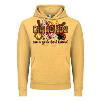 Vintage Mustard diamonds are a girls best friends Vintage Hoodie - RanaPortraitStore