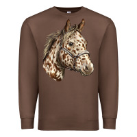 Chestnut appaloosa horse Premium Sweatshirt - LillyAllenDesigns