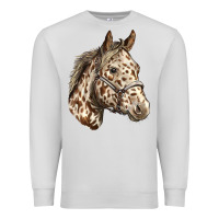 Dove Grey appaloosa horse Premium Sweatshirt - LillyAllenDesigns