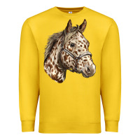 Lemon appaloosa horse Premium Sweatshirt - LillyAllenDesigns
