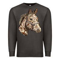 Smoke appaloosa horse Premium Sweatshirt - LillyAllenDesigns