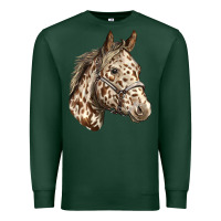 Sports Green appaloosa horse Premium Sweatshirt - LillyAllenDesigns