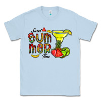 Dusty Blue sweet summer time Classic Tee - CowhideDigitalArt