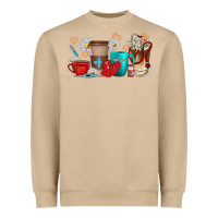Mushroom Nurse coffee cups Heavyweight Sweatshirt - texasbilliewilder