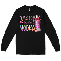 Black vis for valentine vodka Long Sleeve Tee - RacoonDesign