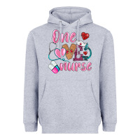 Heather Grey one loved nurse Heavyweight Hoodie - BarkalooDesign