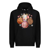 Black christmas pan dulce Premium Hoodie - MaliasSmallBusiness