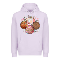 Lilac christmas pan dulce Premium Hoodie - MaliasSmallBusiness