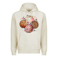 Oatmeal Heather christmas pan dulce Premium Hoodie - MaliasSmallBusiness