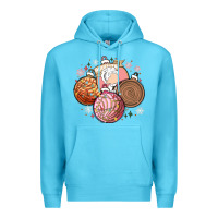 Ocean Blue christmas pan dulce Premium Hoodie - MaliasSmallBusiness