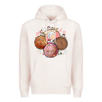 Pale Pink christmas pan dulce Premium Hoodie - MaliasSmallBusiness