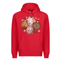 Red christmas pan dulce Premium Hoodie - MaliasSmallBusiness