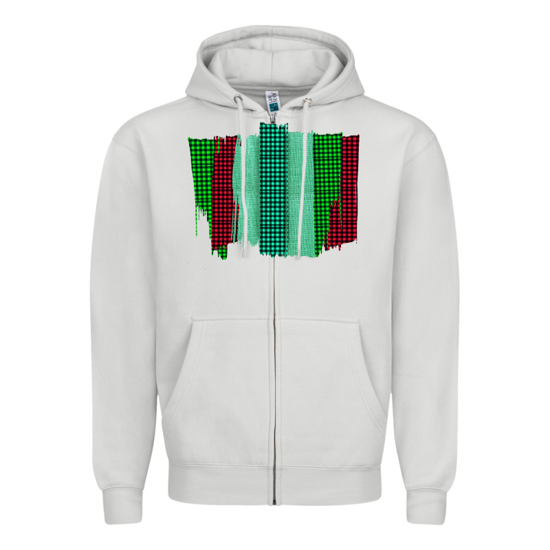 Green Red Western Farm Life Brush Stroke Zipper Hoodie by Bettercallsaul | Teevron
