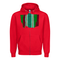 Red Green Red Western Farm Life Brush Stroke Zipper Hoodie - Bettercallsaul