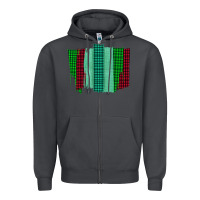 Smoke Green Red Western Farm Life Brush Stroke Zipper Hoodie - Bettercallsaul