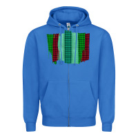 True Royal Green Red Western Farm Life Brush Stroke Zipper Hoodie - Bettercallsaul