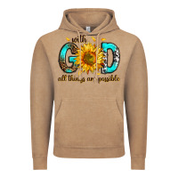 Vintage Coffee with god all things possible Vintage Hoodie - RanaPortraitStore