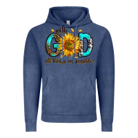 Vintage Denim with god all things possible Vintage Hoodie - RanaPortraitStore