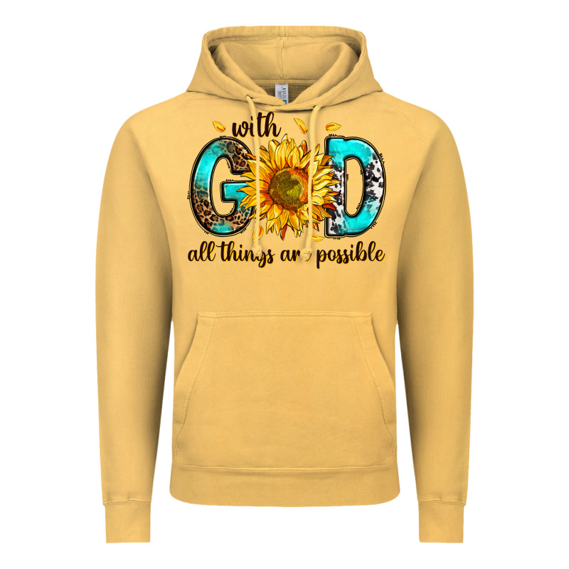 With God All Things Possible Vintage Hoodie by RanaPortraitStore | Teevron