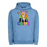 Pigment Pebble Blue drag is not a crime Urban Hoodie - Artiststas