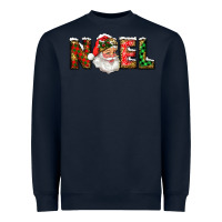 Navy Western Noel Santa Claus Heavyweight Sweatshirt - RanaPortraitStore