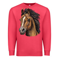 Cardinal quarter horse portrait Premium Sweatshirt - LillyAllenDesigns
