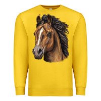 Lemon quarter horse portrait Premium Sweatshirt - LillyAllenDesigns