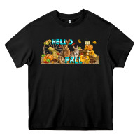 Black Hello Fall Rabbit Heavy Core Tee - LillyAllenDesigns