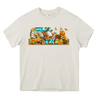 Cream Hello Fall Rabbit Heavy Core Tee - LillyAllenDesigns