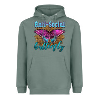 Sage Western Anti-Social Butterfly Heavyweight Hoodie - LillyAllenDesigns