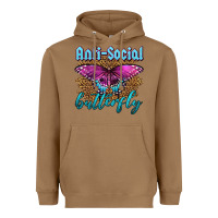 Toasted Coconut Western Anti-Social Butterfly Heavyweight Hoodie - LillyAllenDesigns