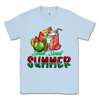 Dusty Blue sweet sweet summer Classic Tee - CowhideDigitalArt