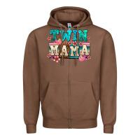 Chestnut twin mama Zipper Hoodie - AdoDesignShop
