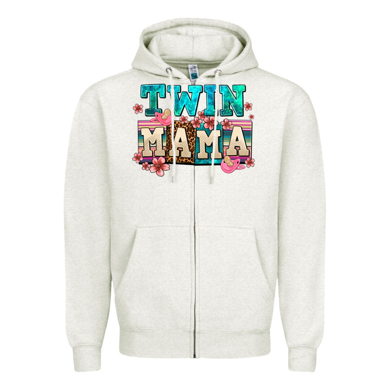 Twin Mama Zipper Hoodie by AdoDesignShop | Teevron