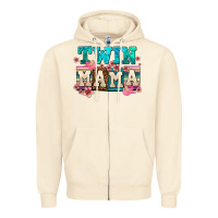 Sandshell twin mama Zipper Hoodie - AdoDesignShop