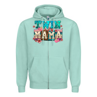 Seafoam twin mama Zipper Hoodie - AdoDesignShop