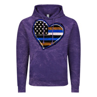 Cloud Purple police heart Vintage Hoodie - RanaPortraitStore
