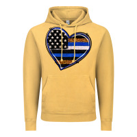 Vintage Mustard police heart Vintage Hoodie - RanaPortraitStore