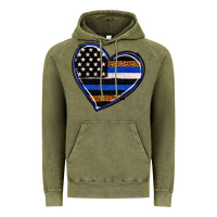 Vintage Olive police heart Vintage Hoodie - RanaPortraitStore