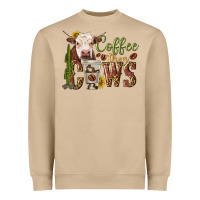 Mushroom coffee then cows Heavyweight Sweatshirt - texasbilliewilder
