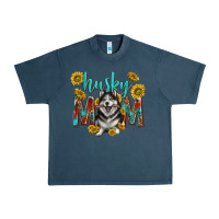 Midnight Navy western alaskan husky mom Urban Heavy Tee - texasbilliewilder