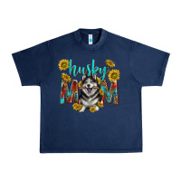 Navy western alaskan husky mom Urban Heavy Tee - texasbilliewilder