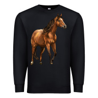 Black Quarter Horse Premium Sweatshirt - LillyAllenDesigns