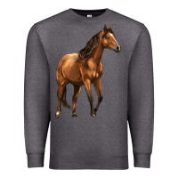 Charcoal Heather Quarter Horse Premium Sweatshirt - LillyAllenDesigns