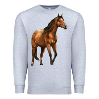 Heather Grey Quarter Horse Premium Sweatshirt - LillyAllenDesigns