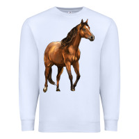 White Quarter Horse Premium Sweatshirt - LillyAllenDesigns
