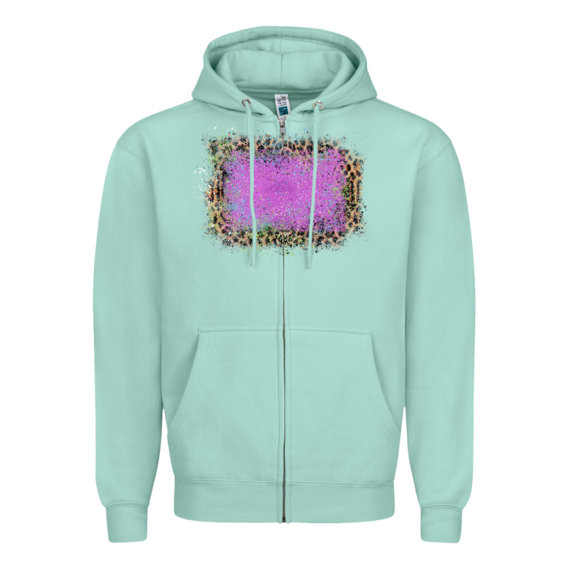 Old Leopard Purple Glitter Frame Zipper Hoodie by Bettercallsaul | Teevron