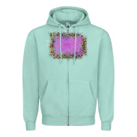 Seafoam Old Leopard Purple Glitter Frame Zipper Hoodie - Bettercallsaul